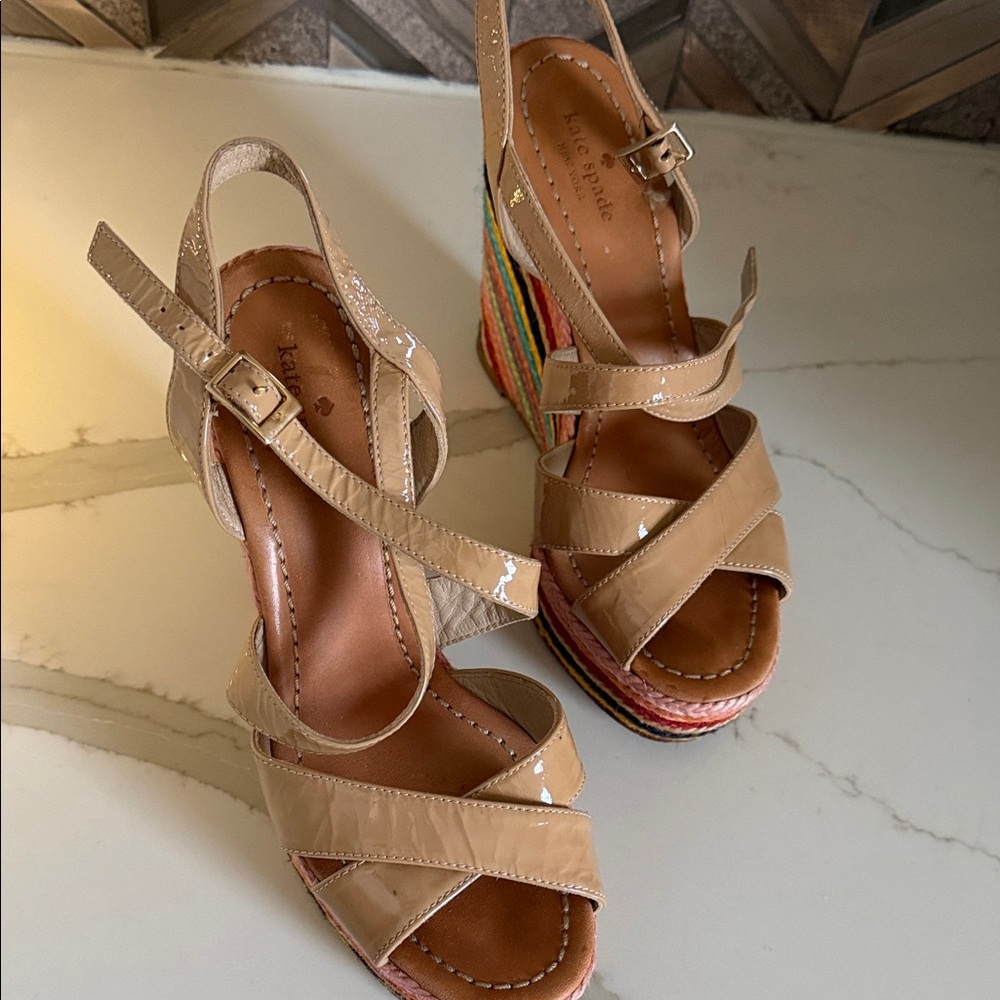 Kate Spade Multicolor Wedge Sandals - Picture 2 of 6